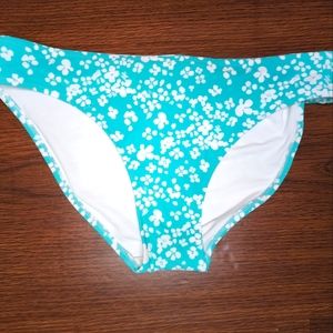 Aerie teal floral bikini bottom NEW